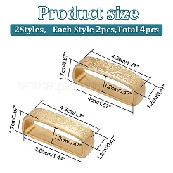 4 шт. 2 латунных держателя петель KK-WR0001-09