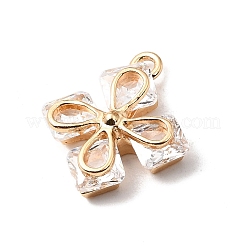 Pendentifs en laiton zircon cubique transparent&nbsp;KK-N290-12G