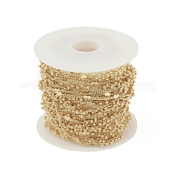 Латунные цепочки в форме сердца и бисера CHC-M025-15G