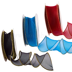 3 рулон ленты из полиэстеровой органзы 3 цветов PAAG-CY0001-03B