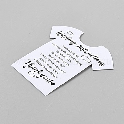 Papierdisplaykarten für T-Shirts&nbsp;CDIS-WH0006-20C