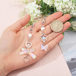 2 шт. 2 стиля мобильных ремешков из сплава и акрила AJEW-GL0002-68