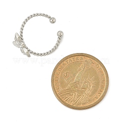 Кольца-манжеты из нержавеющей стали 304 с кристаллами и стразами для женщин&nbsp;RJEW-G338-02P