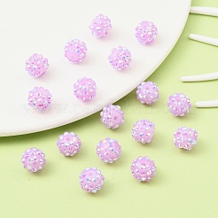 AB-цвет смолы горный хрусталь бисер RESI-S315-10x12-10