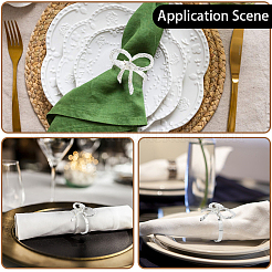 Бант железные кольца для салфеток&nbsp;DIY-WH20007-680S