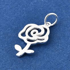 День святого Валентина 925 подвеска в виде розы из стерлингового серебра STER-G046-01S