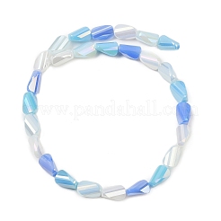 Стеклянные бусины с гальваническим покрытием  EGLA-P065-01A-07