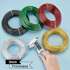 Круглый анодированный алюминиевый провод&nbsp;AW-BC0007-3.0mm-10