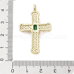 Micro de latón dorado allanan colgantes cúbicos del zirconia&nbsp;KK-A209-07B-G
