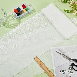 3 ярд хлопкового кружева с вышитыми цветами OCOR-BC0007-44