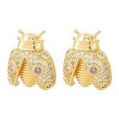 Серьги-гвоздики из циркония&nbsp;EJEW-F400-03A-G