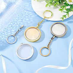 3шт 3 цвета памятная монета акриловый кулон брелок наборы KEYC-FG0001-09A