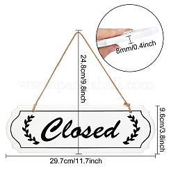 Закрытый и открытый знак&nbsp;HJEW-CN0001-02