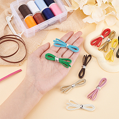 6.5 м 13 цвета плоский шнур из искусственной кожи&nbsp;LC-FG0001-01