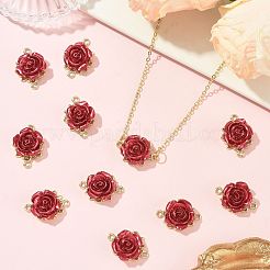 12 шт. соединительные звенья из сплава в форме розы ко Дню святого Валентина&nbsp;FIND-FS0004-87