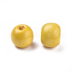 Perles en bois naturel teint&nbsp;X-WOOD-Q006-10mm-M-LF