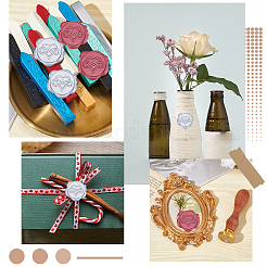 50 шт. 2 стиля самоклеящиеся восковые наклейки-печати DIY-CP0009-10A