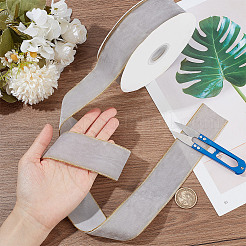 Односторонняя бархатная лента длиной 9 м с золотым краем.&nbsp;OCOR-WH0092-09A