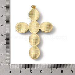 Ciondoli di vetro di ottone&nbsp;KK-Z155-09G-01