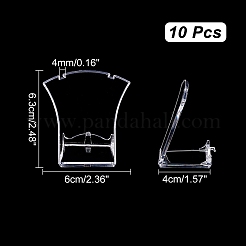 Supporti per diaplay in neaklace singolo con retro inclinato in acrilico trasparente&nbsp;NDIS-WH0006-13