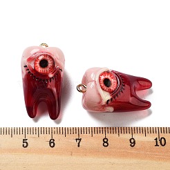 Подвески из непрозрачной смоляной эмали с темой глазного яблока RESI-D076-02B