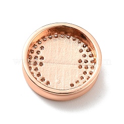 Латунные микропаве из прозрачного кубического циркония KK-E001-01RG