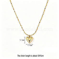 Collane con ciondolo in acciaio inossidabile 304 per donna&nbsp;WGB711D-01
