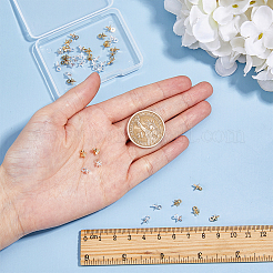 40 шт. 4 латунных держателя для колышков&nbsp;KK-HY0001-93