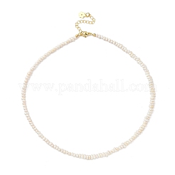 Женские ожерелья из натурального культивированного пресноводного жемчуга в форме ронделей NJEW-JN05435