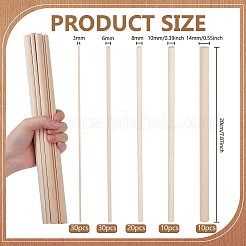 100 Stück Holzstäbchen&nbsp;WOOD-BC0001-50B