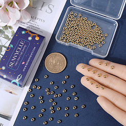 200 шт. разделительные бусины из нержавеющей стали 304&nbsp;STAS-SC0007-54