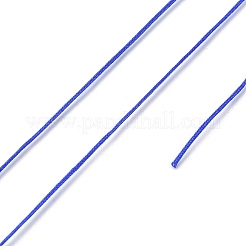 ナイロン編みコード  ジュエリー製作やマクラメ工芸用の中国結び紐  ブルー  0.4mm  約28~30m /ロール&nbsp;X1-NWIR-C003-02N