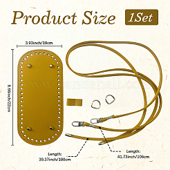 1 Set handgefertigte Zubehör-Kits für den unteren Schultergurt aus PU-Leder&nbsp;DIY-CL0001-34