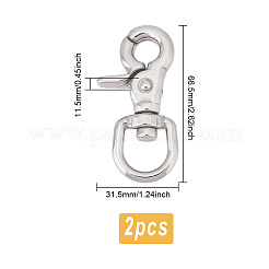 2 шт. поворотные застежки из нержавеющей стали STAS-DC0015-60