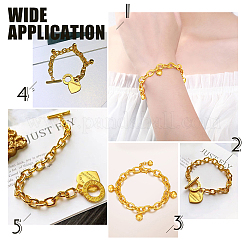 Браслеты-цепочки из нержавеющей стали 304 унисекс&nbsp;BJEW-UN0001-09