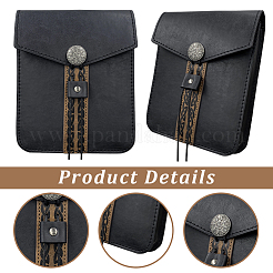 Mittelalterliche Gürteltaschen aus PU-Leder&nbsp;AJEW-WH20070-053B