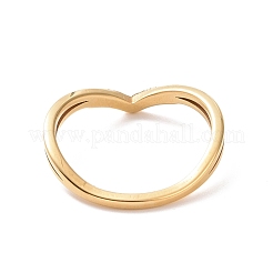 Anillo de dedo de onda de circonita cúbica transparente&nbsp;RJEW-D120-19B-G