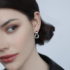 925 Серебряное кольцо серьги обруча SF7666