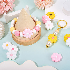 24шт 6 цвета силиконовые бусины&nbsp;SIL-TA0002-91