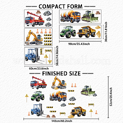 5 шт. 5 стиля полупрозрачные самоклеящиеся наклейки на стену из ПВХ STIC-WH0038-001