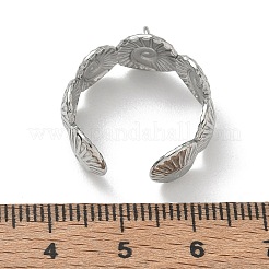 Anillo abierto para brazalete de acero inoxidable 304&nbsp;SA-CBA37BC-08B-P