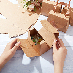 Складная подарочная коробка для конфет из крафт-бумаги&nbsp;LS-CON-WH0094-24B