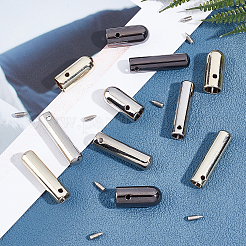 24 шт. 6-х стилевые наконечники для шнура из цинкового сплава PALLOY-PH0001-99