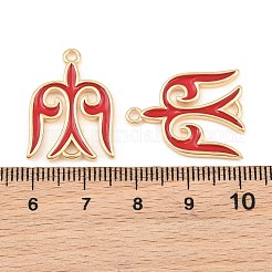 Breloques connecteur en laiton émaillé&nbsp;KK-CBA6818-01G-01