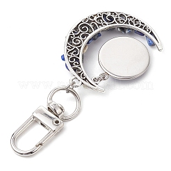 Сплав луны и натурального лазурита бусины и смоляные подвески от сглаза украшения&nbsp;HJEW-JM02342-01