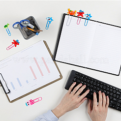 36 шт. 6 железные скрепки в форме морских животных&nbsp;AJEW-FH0003-17