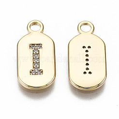 Pendenti in zirconi cubici trasparenti in micro pavè di ottone&nbsp;KK-S360-052I-NF