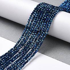 Стеклянные бусины с гальваническим покрытием &nbsp;LS-GLAA-H021-01A-FP03