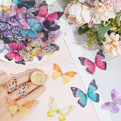 60 stücke 12 arten 3d gaze schmetterling ornament zubehör&nbsp;FIND-SP0020-64C