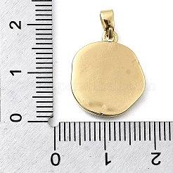 Латунь эмаль подвески&nbsp;KK-P336-41G-01